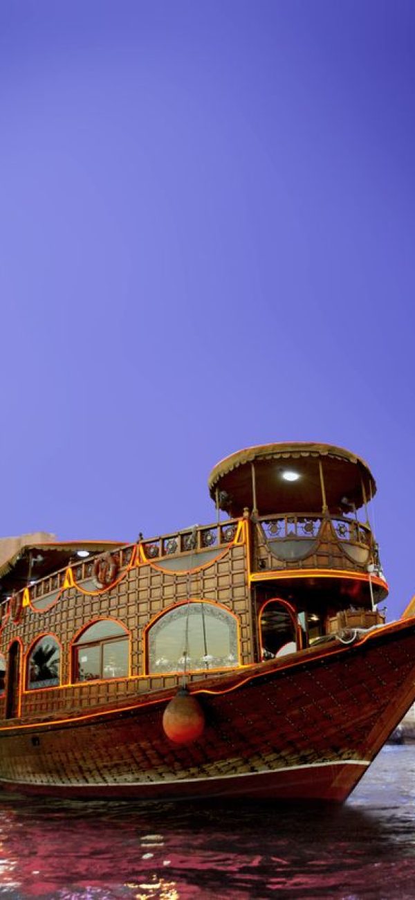 An Arabian Sightseeing Dhow Cruise on Dubai Creek